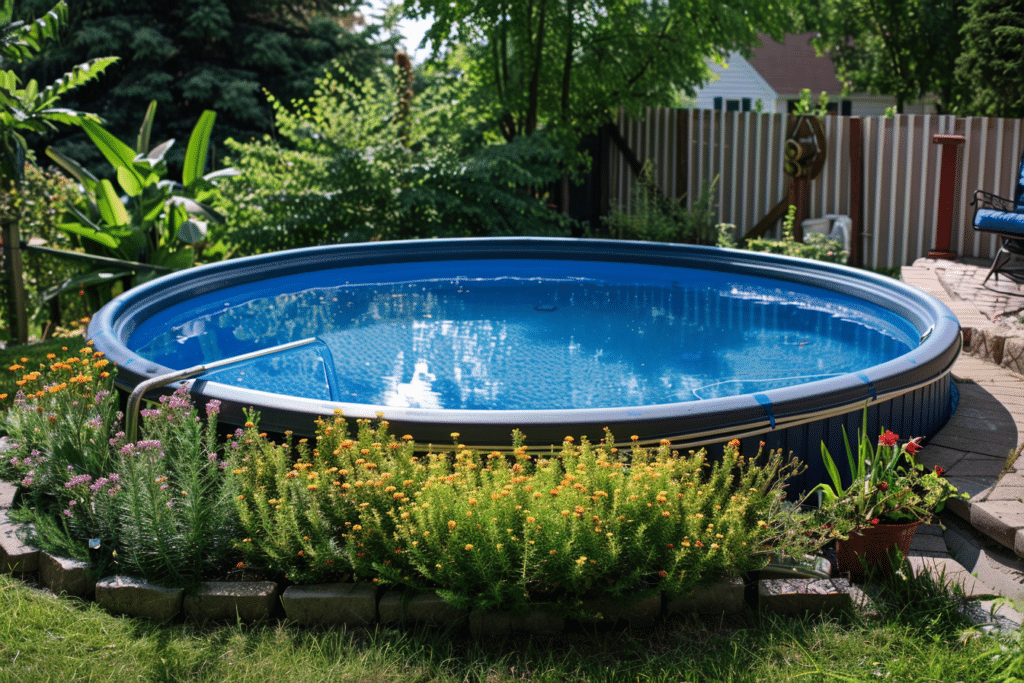 Small above ground pool