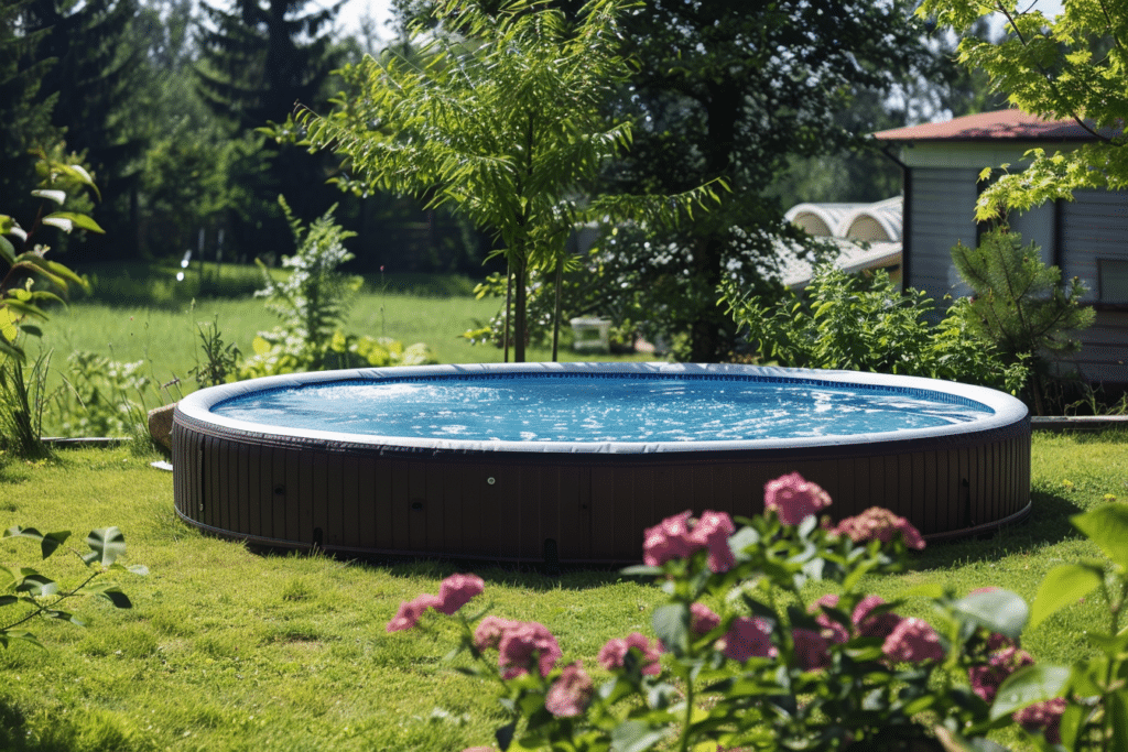 Above-ground swimming pool