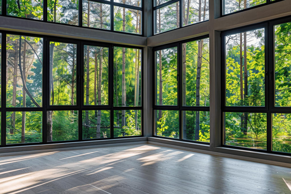 Clean windows in the woods | How Much Does Window Cleaning Cost?