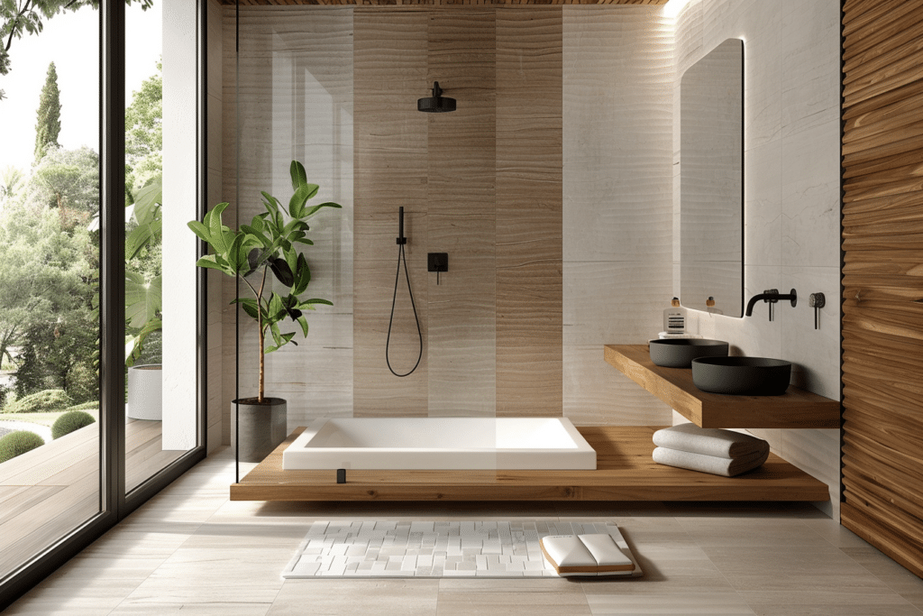 Customized modern shower | How Much Does A Tub To Shower Conversion Cost?
