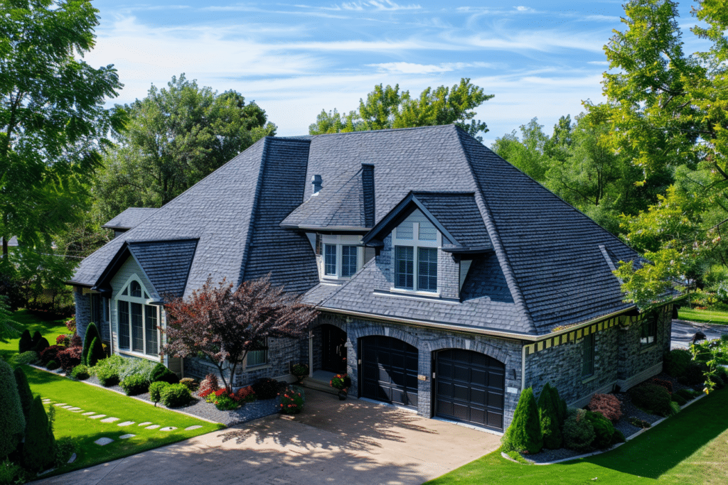 Home with architectural shingles roof