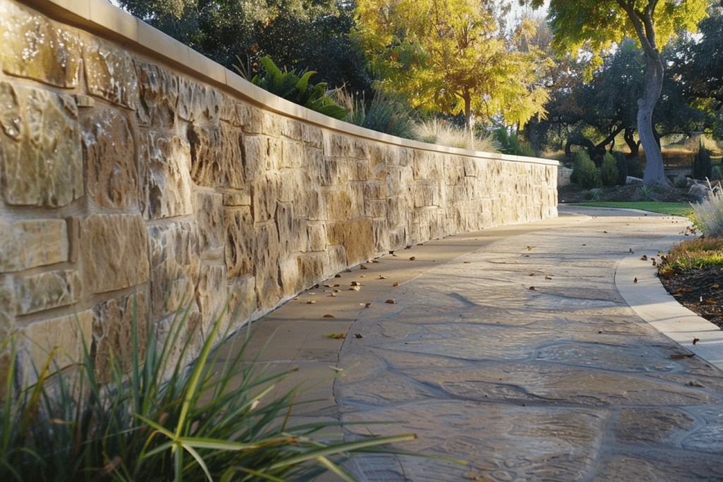 Stamped Concrete Wall | How Much Does It Cost To Install A Stamped Concrete Wall?