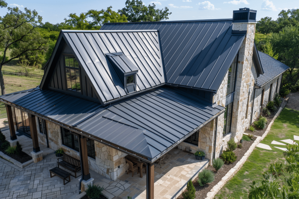 Standing Seam Metal Roof Installed | How Much Does A Standing Seam Metal Roof Cost?