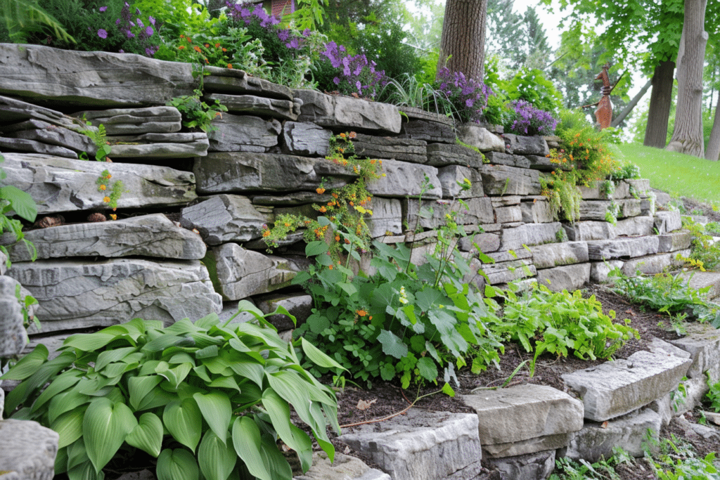 Stone Retaining Wall Installed | How Much Does A Stone Retaining Wall Cost?