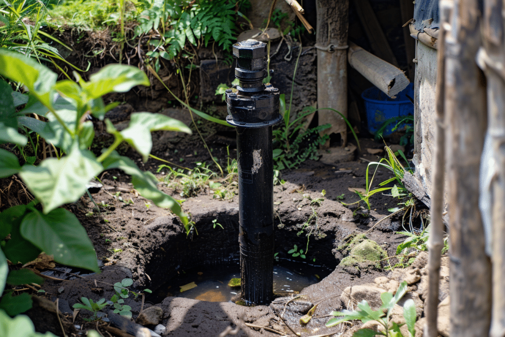 Submersible well pump installed in the ground | How Much Does A Well Pump Cost To Replace Or Install?