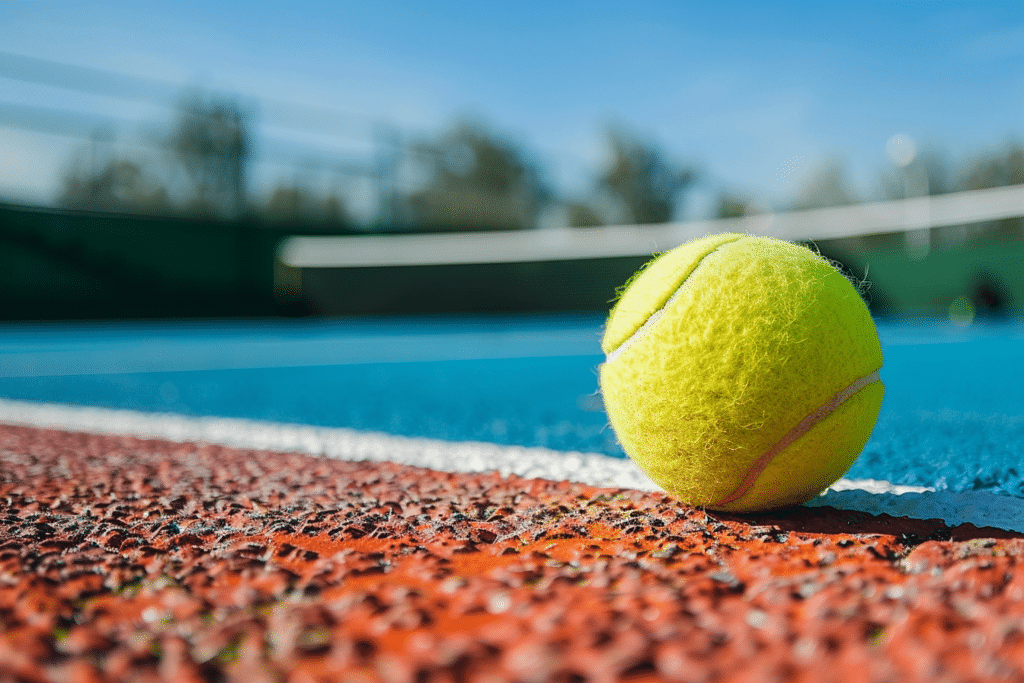 Tennis Court with Tennis Ball | How Much Does It Cost To Resurface A Tennis Court?