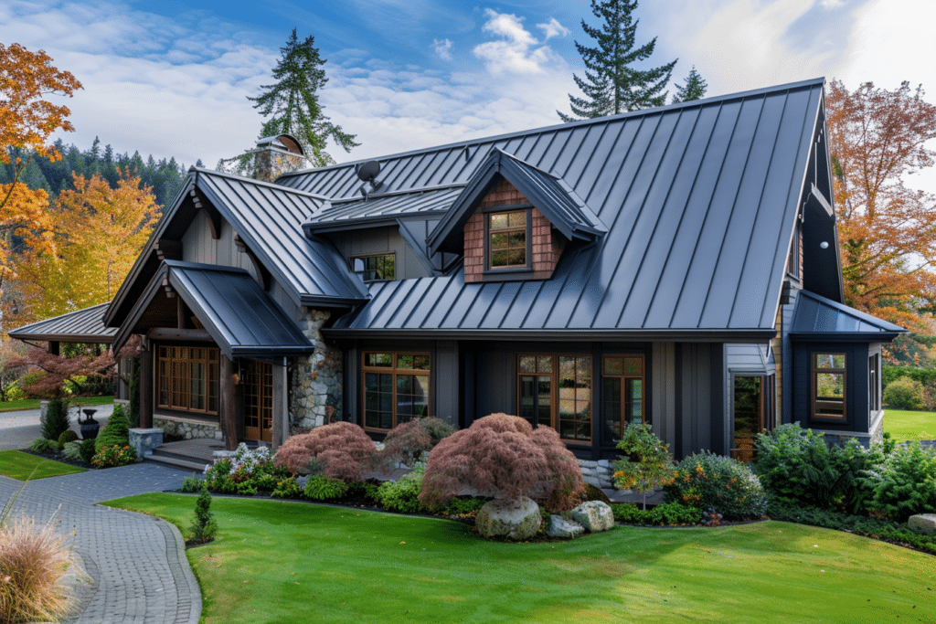 Tin Roof Installed on Home | How Much Does A Tin Roof Cost?
