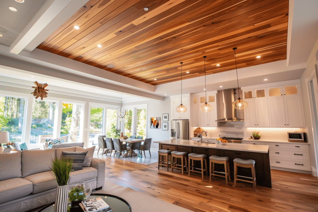 Tongue and Groove Kitchen Ceiling | How Much Does A Tongue And Groove Ceiling Cost?