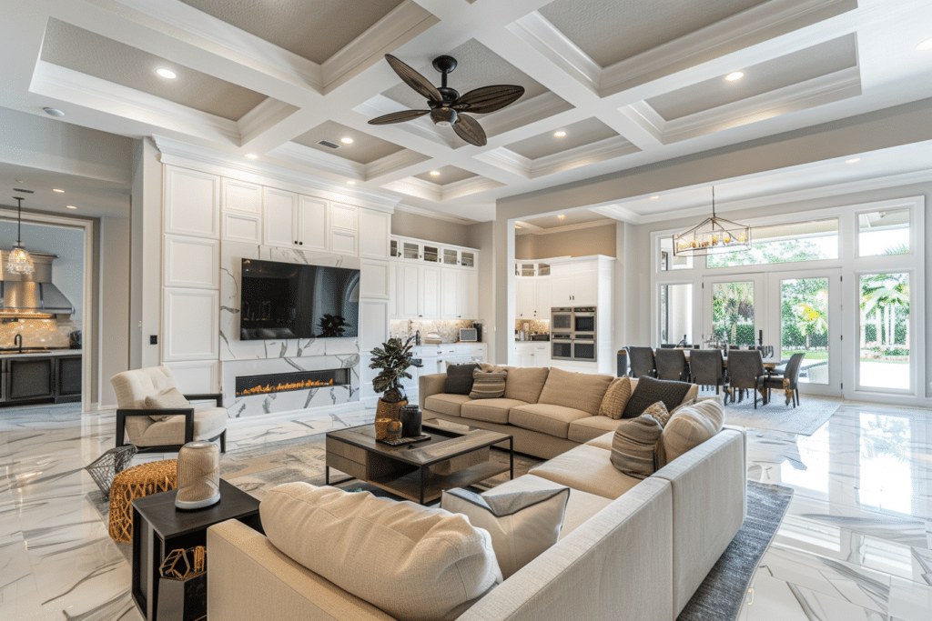 Tray Ceiling Living Room | How Much Does A Tray Ceiling Cost?