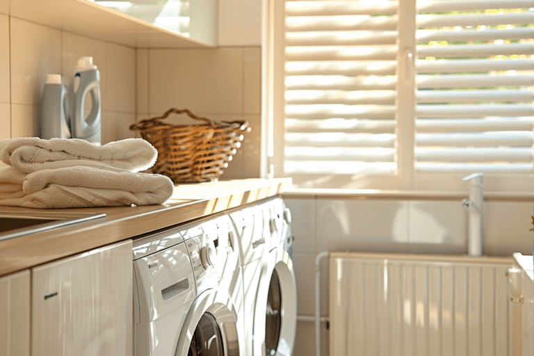 Washer and drier in a home clean