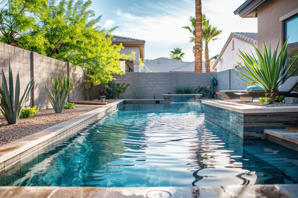 Brand new installed spool pool in Arizona Home | How Much Does A Spool Pool Cost?