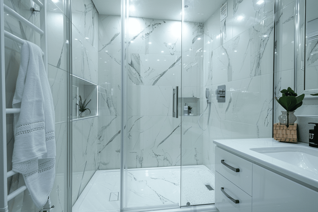Glass walk-in shower | How Much Does A Walk-In Shower Cost?