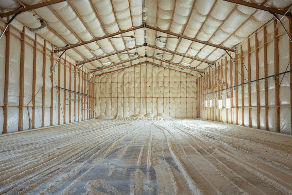 Pole barn building spray foam insulation cost | How Much Does a Pole Barn or Metal Building Spray Foam Insulation Cost?