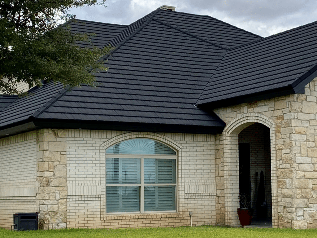 Roser USA Charcoal Stone Wood | How Much Does Stone-Coated Steel Roofing Cost?