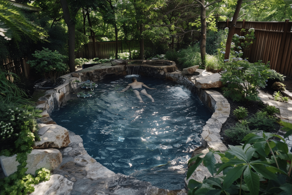 A man enjoying his spool pool in Florida | How Much Does A Spool Pool Cost?