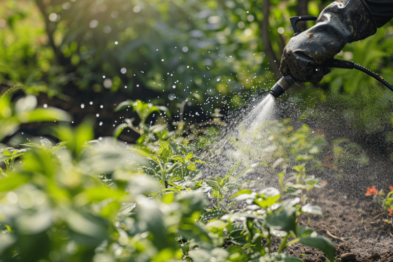 weed control in backyard