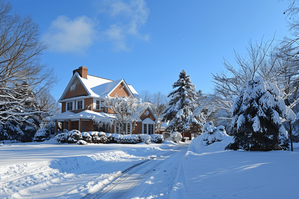 Snow on Home Driveway | How Much Does Snow Removal Cost?