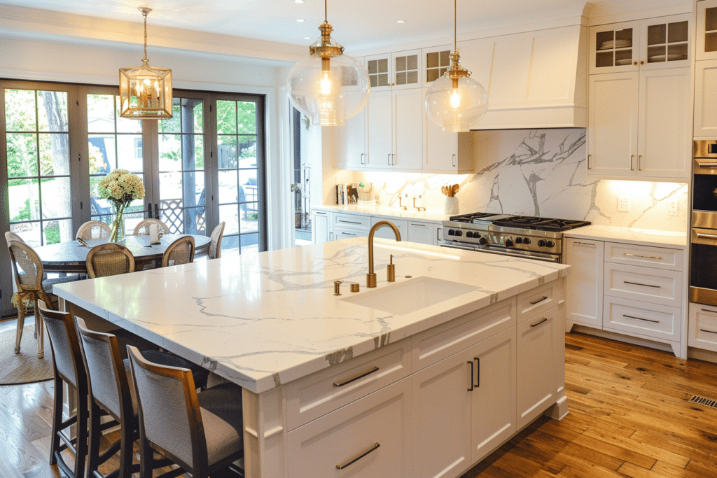 Large Island Solid Surface Countertop | How Much Do Solid Surface Countertops Cost?