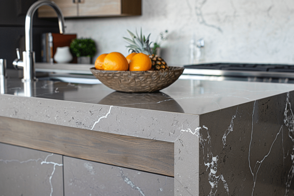 Grey Solid Surface Countertop | How Much Do Solid Surface Countertops Cost?